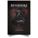 Crow Nevermore Raven Wiccan  Room Decor - Home Decor For Home -  The Raven by Edgar Allan Poe Unframed Wall Poster