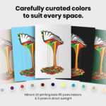 Melting Paint Book  Room Decor - Home Decor For Home -  Book Lover's Bookies Unframed Wall Poster - Image 5