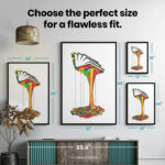 Melting Paint Book  Room Decor - Home Decor For Home -  Book Lover's Bookies Unframed Wall Poster - Image 6