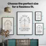 Reading Witchy Book Lover Well-Read Woman  Room Decor - Home Decor For Home -  Goth Bookish Unframed Wall Poster - Image 7