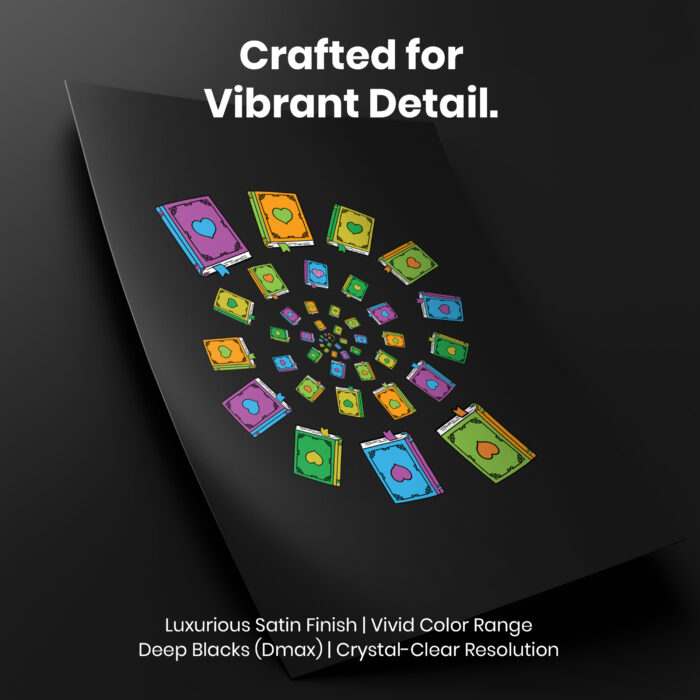 Librarian  Room Decor - Home Decor For Home -  Books in Spiral Unframed Wall Poster - Image 4