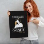 Virginia Woolf Be Oneself  Room Decor - Home Decor For Home -  Women's Adeline Virginia Woolf Unframed Wall Poster - Image 5