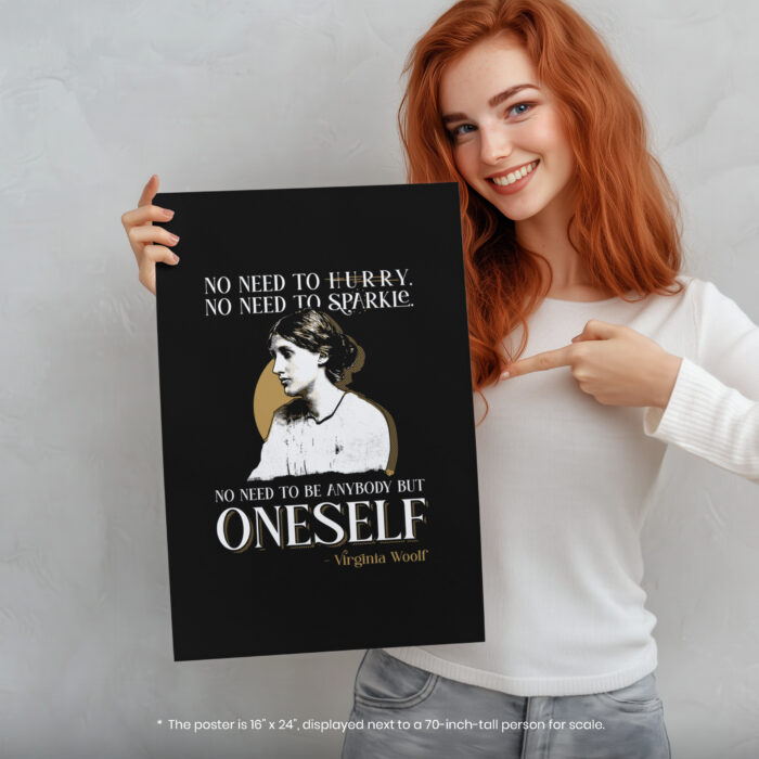 034013-005.Person-Portrait-3.jpg Virginia Woolf Be Oneself  Room Decor - Home Decor For Home -  Women's Adeline Virginia Woolf Unframed Wall Poster - Image 5