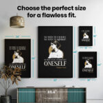 Virginia Woolf Be Oneself  Room Decor - Home Decor For Home -  Women's Adeline Virginia Woolf Unframed Wall Poster - Image 7