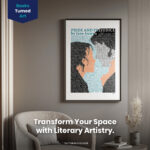 Pride and Prejudice Bookish  Room Decor - Home Decor For Home -  Mr Darcy & Elizabeth Jane Austen Unframed Wall Poster - Image 2