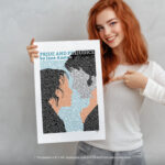 Pride and Prejudice Bookish  Room Decor - Home Decor For Home -  Mr Darcy & Elizabeth Jane Austen Unframed Wall Poster - Image 5