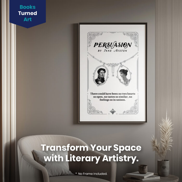 034016-002.Slogan-Portrait-2.jpg Persuasion Austen Book Cover  Room Decor - Home Decor For Home -  Title Page Jane Austen Unframed Wall Poster - Image 2