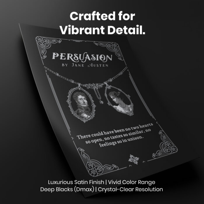 034016-004.Details-Portrait-1.jpg Persuasion Austen Book Cover  Room Decor - Home Decor For Home -  Title Page Jane Austen Unframed Wall Poster - Image 4