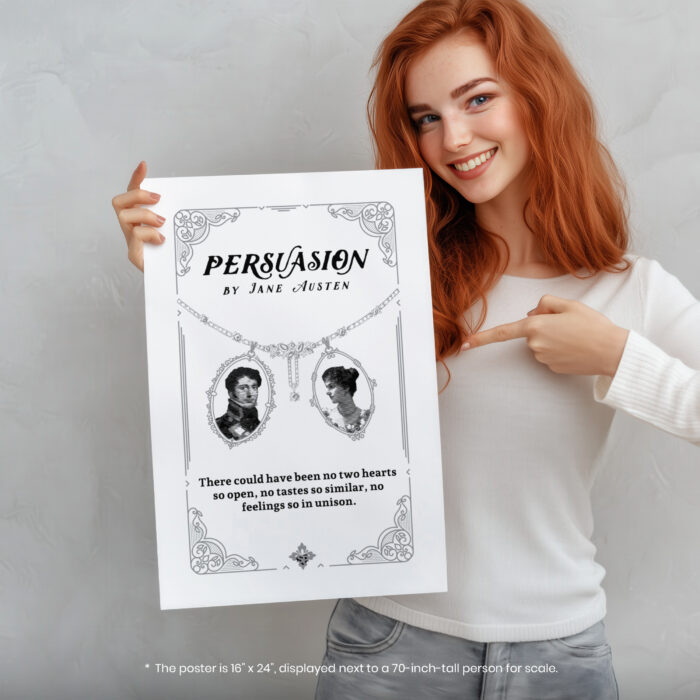 034016-005.Person-Portrait-2.jpg Persuasion Austen Book Cover  Room Decor - Home Decor For Home -  Title Page Jane Austen Unframed Wall Poster - Image 5