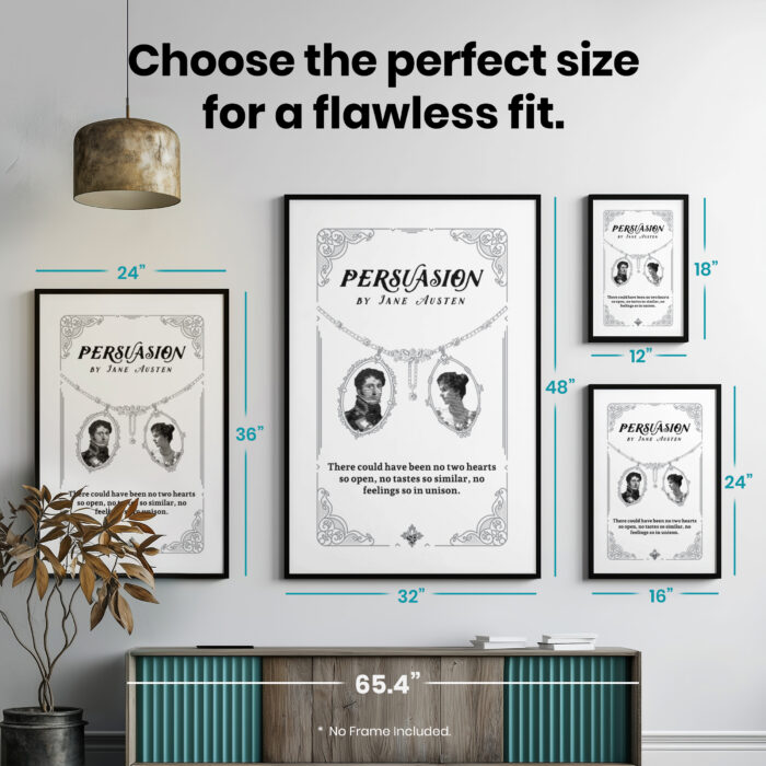 034016-007.Sizes-Portrait-3.jpg Persuasion Austen Book Cover  Room Decor - Home Decor For Home -  Title Page Jane Austen Unframed Wall Poster - Image 7