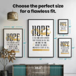 Hope is Thing With Feathers  Room Decor - Home Decor For Home -  Emily Dickinson Poetry Unframed Wall Poster - Image 7