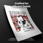 Louisa May Alcott Bookish  Room Decor - Home Decor For Home -  Reading Book Louisa May Alcott Unframed Wall Poster - Image 4