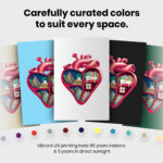 Heart Cat and Books Bookish   Room Decor - Home Decor For Home -  Booktrovert Librarian Bookies Unframed Wall Poster - Image 6