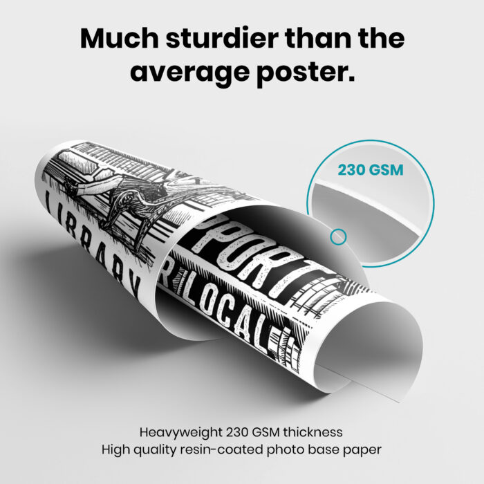 Support Library Bookish  Room Decor - Home Decor For Home -  Literary Public Library Booktrovert Unframed Wall Poster - Image 3