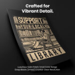 Support Library Bookish  Room Decor - Home Decor For Home -  Literary Public Library Booktrovert Unframed Wall Poster - Image 4