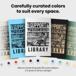 Support Library Bookish  Room Decor - Home Decor For Home -  Literary Public Library Booktrovert Unframed Wall Poster - Image 6