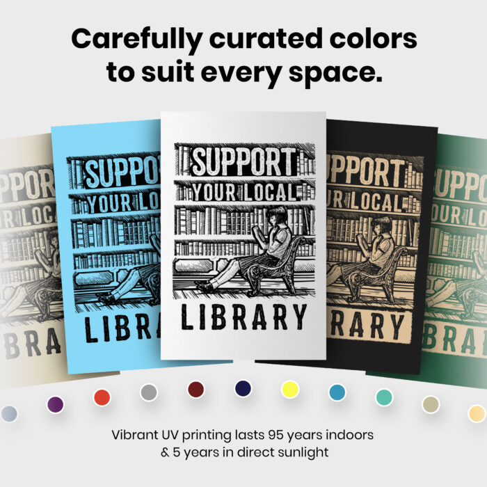 Support Library Bookish  Room Decor - Home Decor For Home -  Literary Public Library Booktrovert Unframed Wall Poster - Image 6