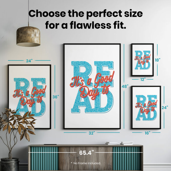 Bookies Reading Bookish  Room Decor - Home Decor For Home -  It's a Good Day To Read a Book Unframed Wall Poster - Image 7