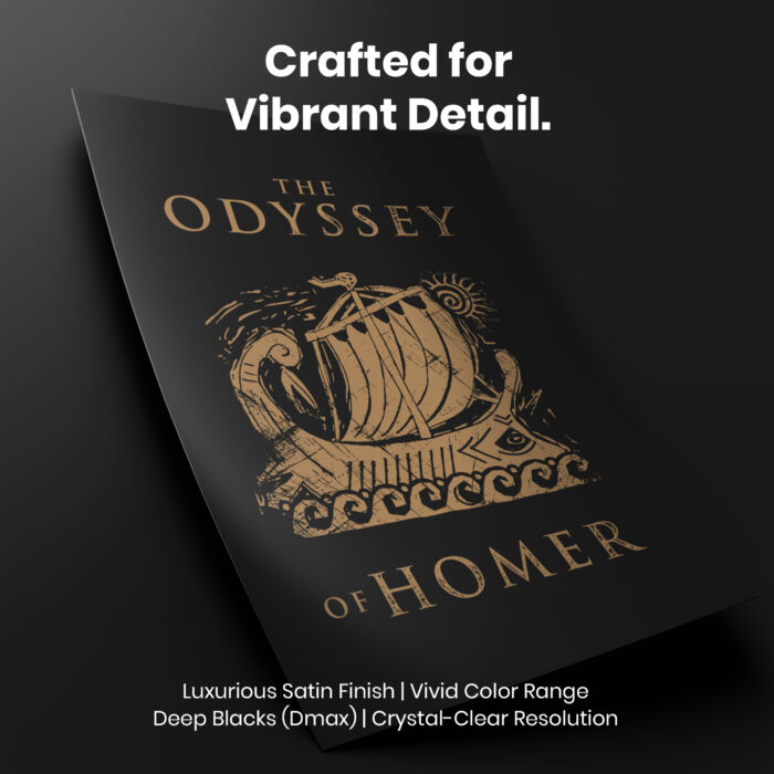 Iliad Odyssey Homer  Room Decor - Home Decor For Home -  Ancient Greek History Odyssey Unframed Wall Poster - Image 4