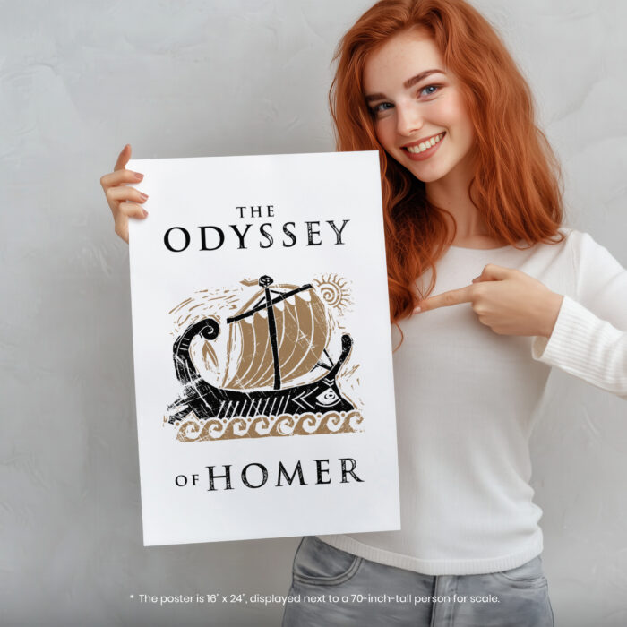 Iliad Odyssey Homer  Room Decor - Home Decor For Home -  Ancient Greek History Odyssey Unframed Wall Poster - Image 5
