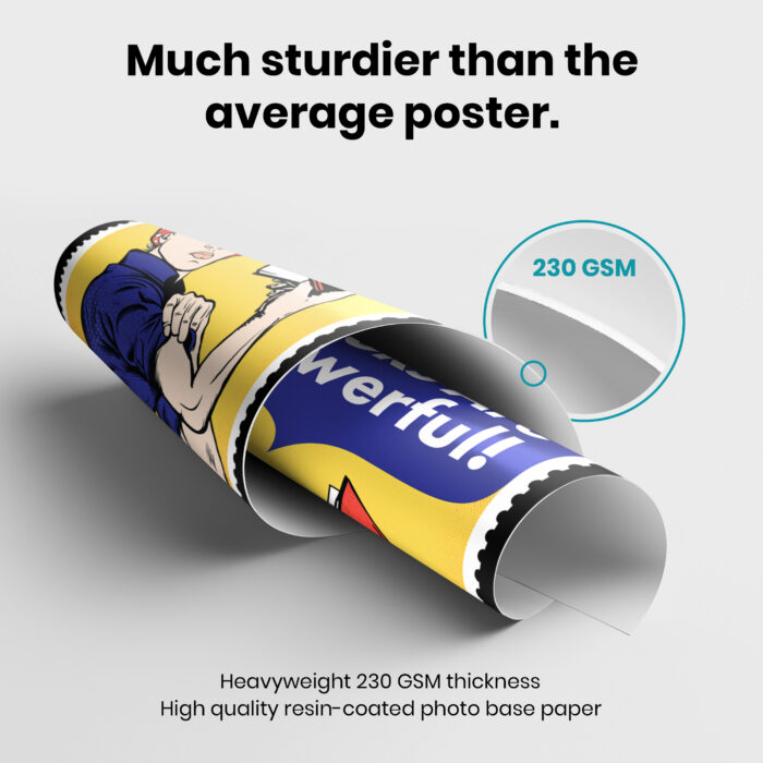 Women Empowerment Reading  Room Decor - Home Decor For Home -  Book Nerd Rosie The Riveter Unframed Wall Poster - Image 3