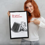 Go Away I'm Reading Book Lovers  Room Decor - Home Decor For Home -  Reader Booktrovert Bookies Unframed Wall Poster - Image 5