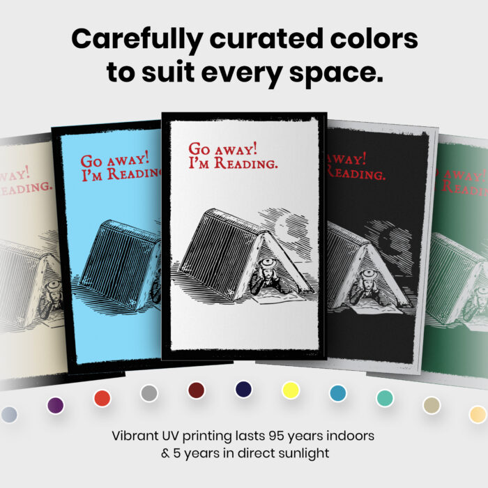 Go Away I'm Reading Book Lovers  Room Decor - Home Decor For Home -  Reader Booktrovert Bookies Unframed Wall Poster - Image 6