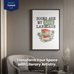 Reading Teacher Books are My Love Language  Room Decor - Home Decor For Home -  Book Booktrovert Unframed Wall Poster - Image 2