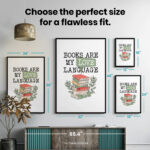 Reading Teacher Books are My Love Language  Room Decor - Home Decor For Home -  Book Booktrovert Unframed Wall Poster - Image 7