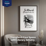 Louisa May Alcott  Room Decor - Home Decor For Home -  Jo March Helped Raise Me Reading Teacher Unframed Wall Poster - Image 2