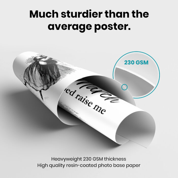 Louisa May Alcott  Room Decor - Home Decor For Home -  Jo March Helped Raise Me Reading Teacher Unframed Wall Poster - Image 3