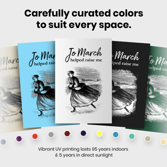 Louisa May Alcott  Room Decor - Home Decor For Home -  Jo March Helped Raise Me Reading Teacher Unframed Wall Poster - Image 6