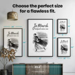 Louisa May Alcott  Room Decor - Home Decor For Home -  Jo March Helped Raise Me Reading Teacher Unframed Wall Poster - Image 7