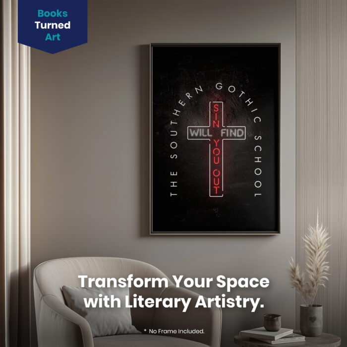 Sin Will Find You Out  Room Decor - Home Decor For Home -  The Southern Gothic School Unframed Wall Poster - Image 2