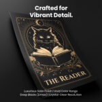 Black Cat Tarot The Reader Occult  Room Decor - Home Decor For Home -  Witchy Gothic Celestial Unframed Wall Poster - Image 4