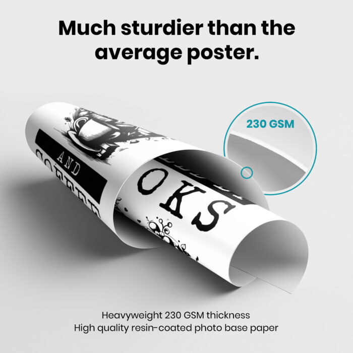 Reading Teacher Book Lover Literacy  Room Decor - Home Decor For Home -  Drink Coffee Read Books Unframed Wall Poster - Image 3