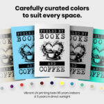 Reading Teacher Book Lover Literacy  Room Decor - Home Decor For Home -  Drink Coffee Read Books Unframed Wall Poster - Image 6