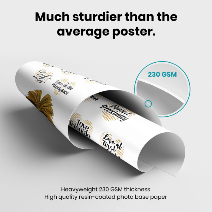 Romance Book Trope Wall Art – Dark Romance Reader Decor for Women’s Room – Unframed Home Poster - Image 3