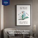 Woman Between Pages Library  Room Decor - Home Decor For Home -  Reading Just One More Chapter Unframed Wall Poster - Image 2