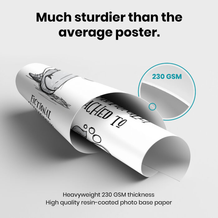 Book Nerd Graphic  Room Decor - Home Decor For Home -  Emotionally Attached Fictional Character Unframed Wall Poster - Image 3