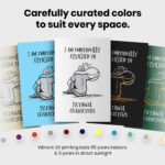 Book Nerd Graphic  Room Decor - Home Decor For Home -  Emotionally Attached Fictional Character Unframed Wall Poster - Image 6