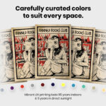 I Read Banned Books Bookish Women  Room Decor - Home Decor For Home -  Bookies Im With The Banned Unframed Wall Poster - Image 6