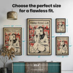 I Read Banned Books Bookish Women  Room Decor - Home Decor For Home -  Bookies Im With The Banned Unframed Wall Poster - Image 7