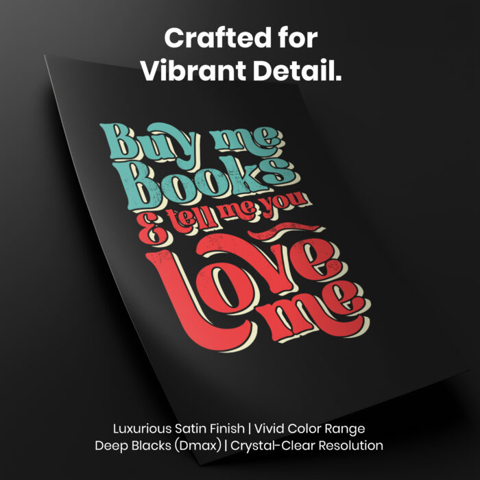 Buy Books Love Me Booktrovert  Room Decor - Home Decor For Home -  Bookish Women Literary Unframed Wall Poster - Image 4