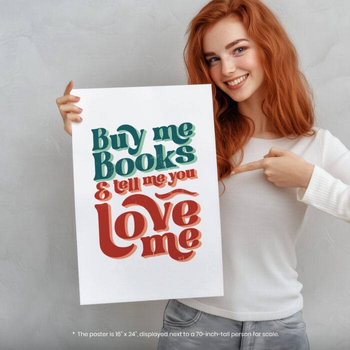 Buy Books Love Me Booktrovert  Room Decor - Home Decor For Home -  Bookish Women Literary Unframed Wall Poster - Image 5