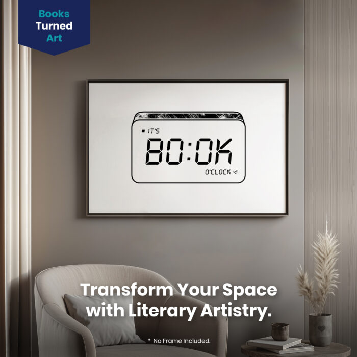 Book O'Clock Booktrovert  Room Decor - Home Decor For Home -  Book Lover Just One More Chapter Unframed Wall Poster - Image 2