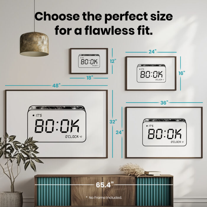 Book O'Clock Booktrovert  Room Decor - Home Decor For Home -  Book Lover Just One More Chapter Unframed Wall Poster - Image 7