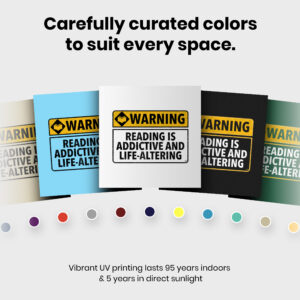 Bookworm Warning Reading Literary  Room Decor - Home Decor For Home -  Book Lovers Library Ironic Unframed Wall Poster - Image 6