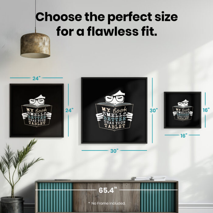 Book Smells Better Than Tablet  Room Decor - Home Decor For Home -  Reading Teacher Book Lovers Unframed Wall Poster - Image 7