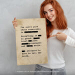 Worst about Censorship is?  Room Decor - Home Decor For Home -  Trust God Not Government Unframed Wall Poster - Image 5